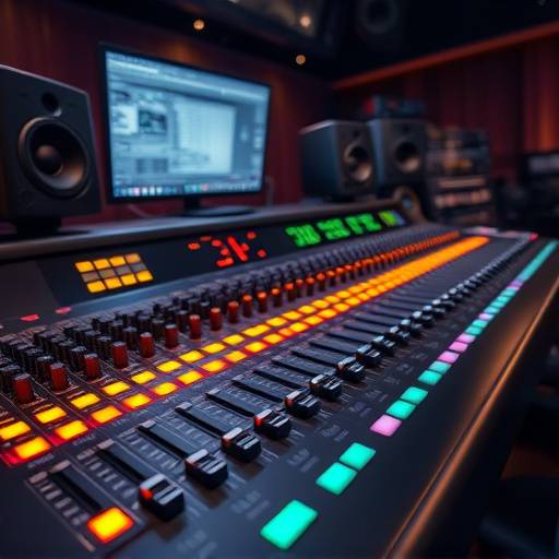 Icon representing audio mixing